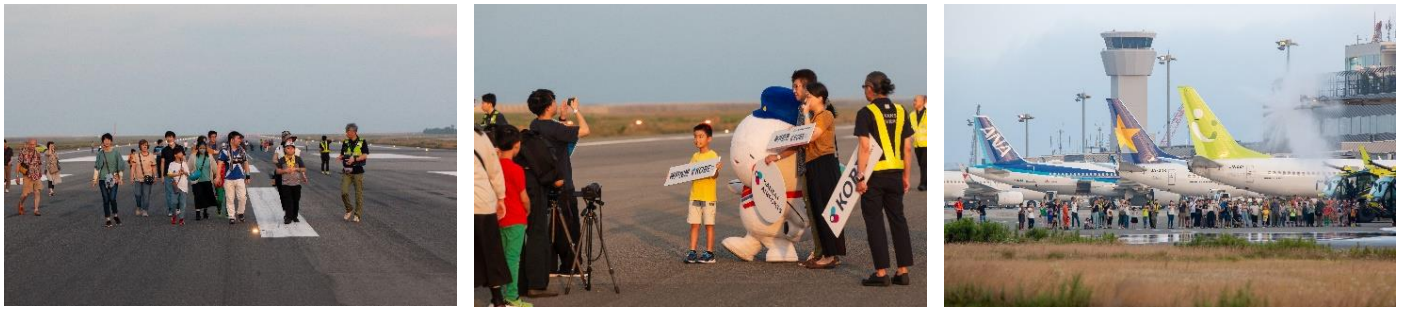 昨年の滑走路ウォークの様子 / Photos from the last year’s runway walk