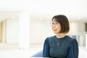 万博レガシー展示プロジェクトを担当した関西エアポートのA.Nさん／A.N. of Kansai Airport, who led the Expo Legacy Exhibition Project